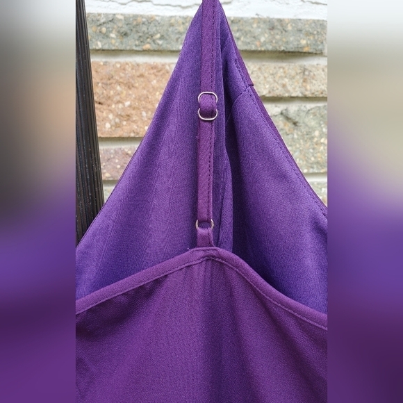 CMZ2005 midi cocktail Purple women's dress Size Xlarge - Picture 6 of 10